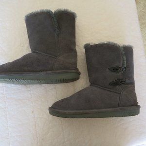 Women's Bearpaw Abigail Suede Upper Sheepskin/Wool Blend Lining Boot